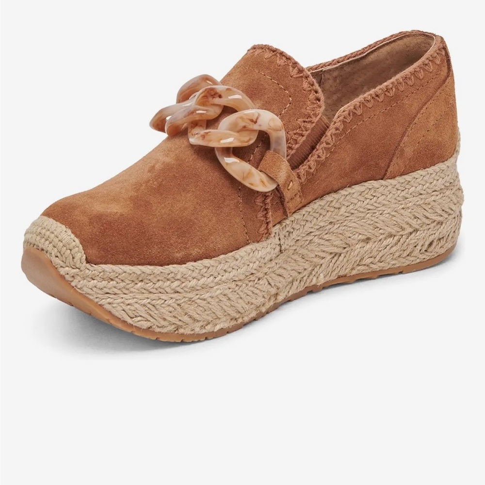 Dolce Vita Jhenee Espadrille size 7.5 NIB Color Pecan Suede.